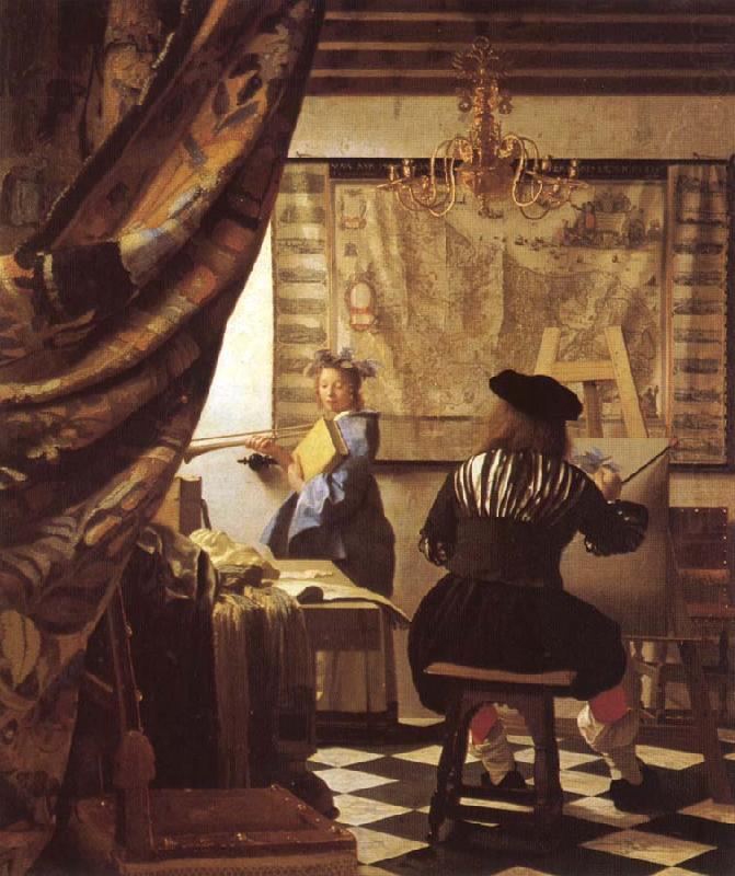 Johannes Vermeer The Schilderconst china oil painting image